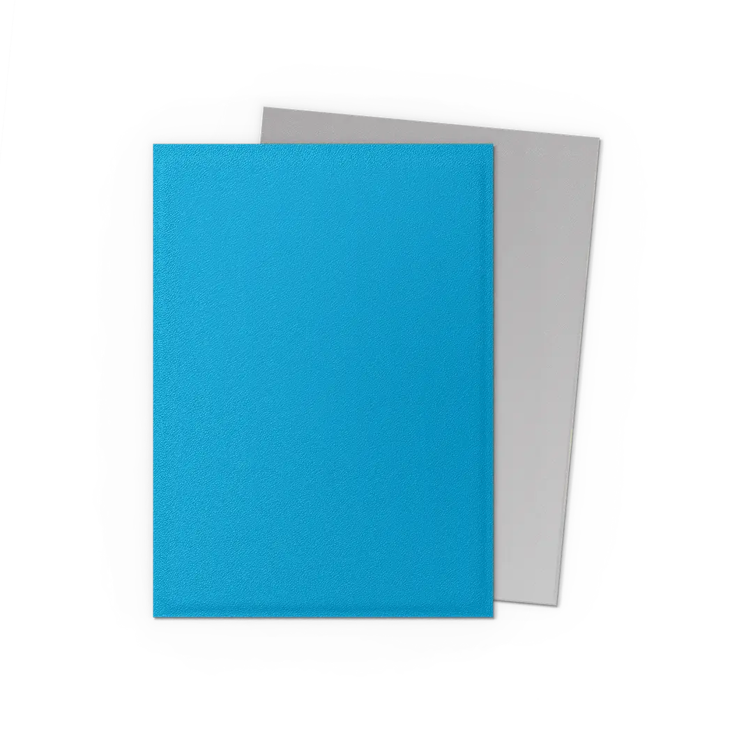 Sky Blue & Silver - Matte Dual Sleeves