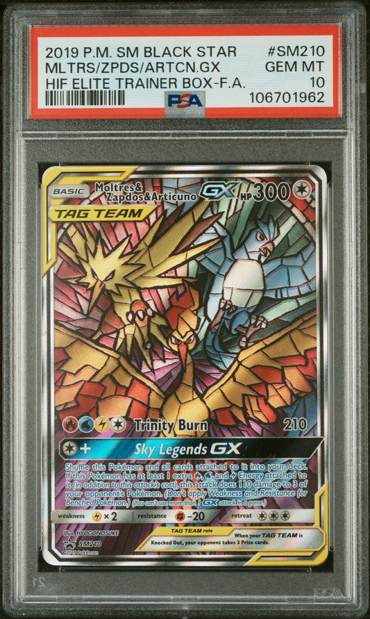 Moltres/Zapdos/Articuno Hidden Fates Promo #SM210