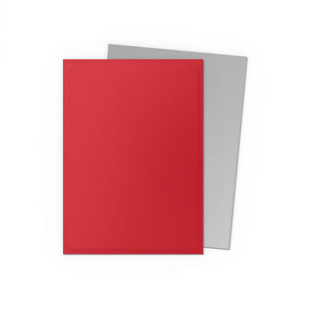 Crimson & Silver - Matte Dual Sleeves